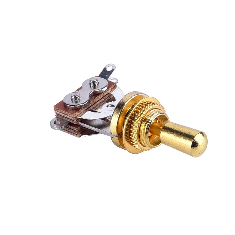 JD.Moon Electric Guitar 3 Way Toggle Switch Pickup Selector Switch with Brass Tip Knob (Gold) - Image 3